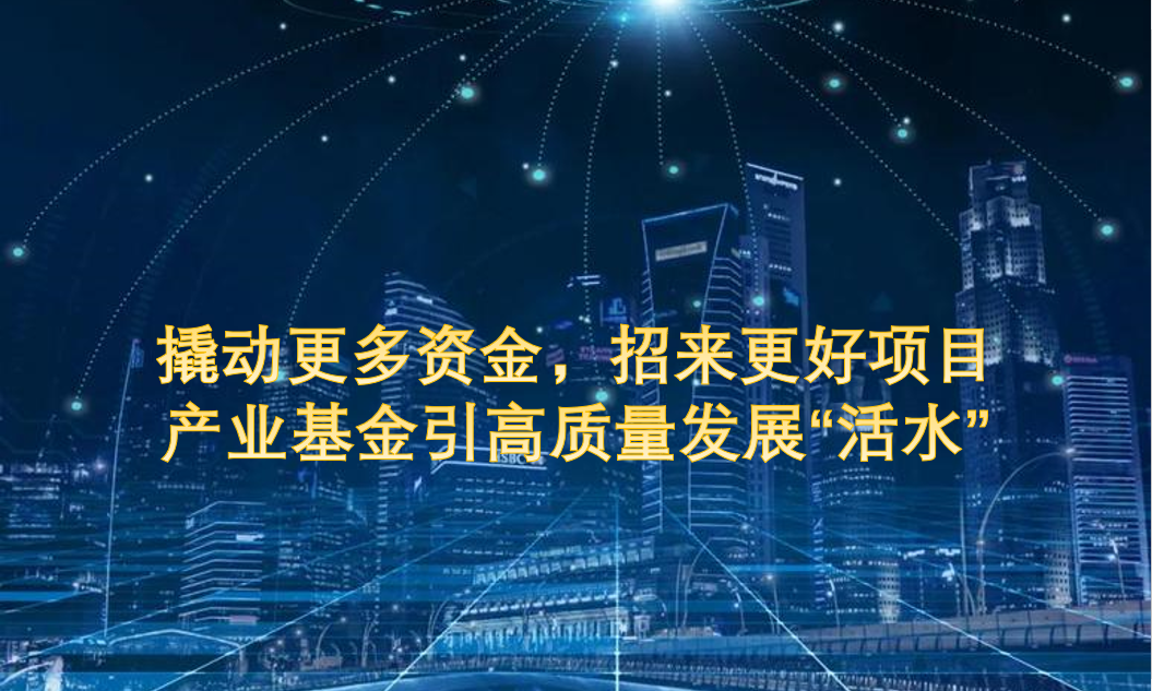 撬动更多资金,招来更好项目,产业基金引高质量发展“活水” 撬动更多资金,招来更好项目,产业基金引高质量发展“活水”